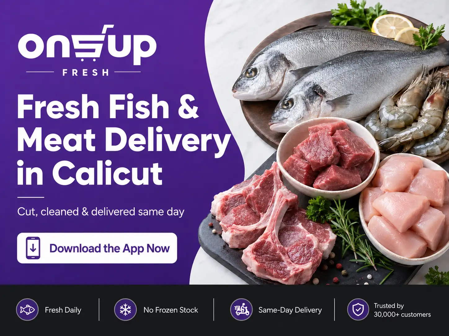 Fresh Fish & Meat Delivery - Order Now in Multiple Ways - Onsup Fresh Calicut